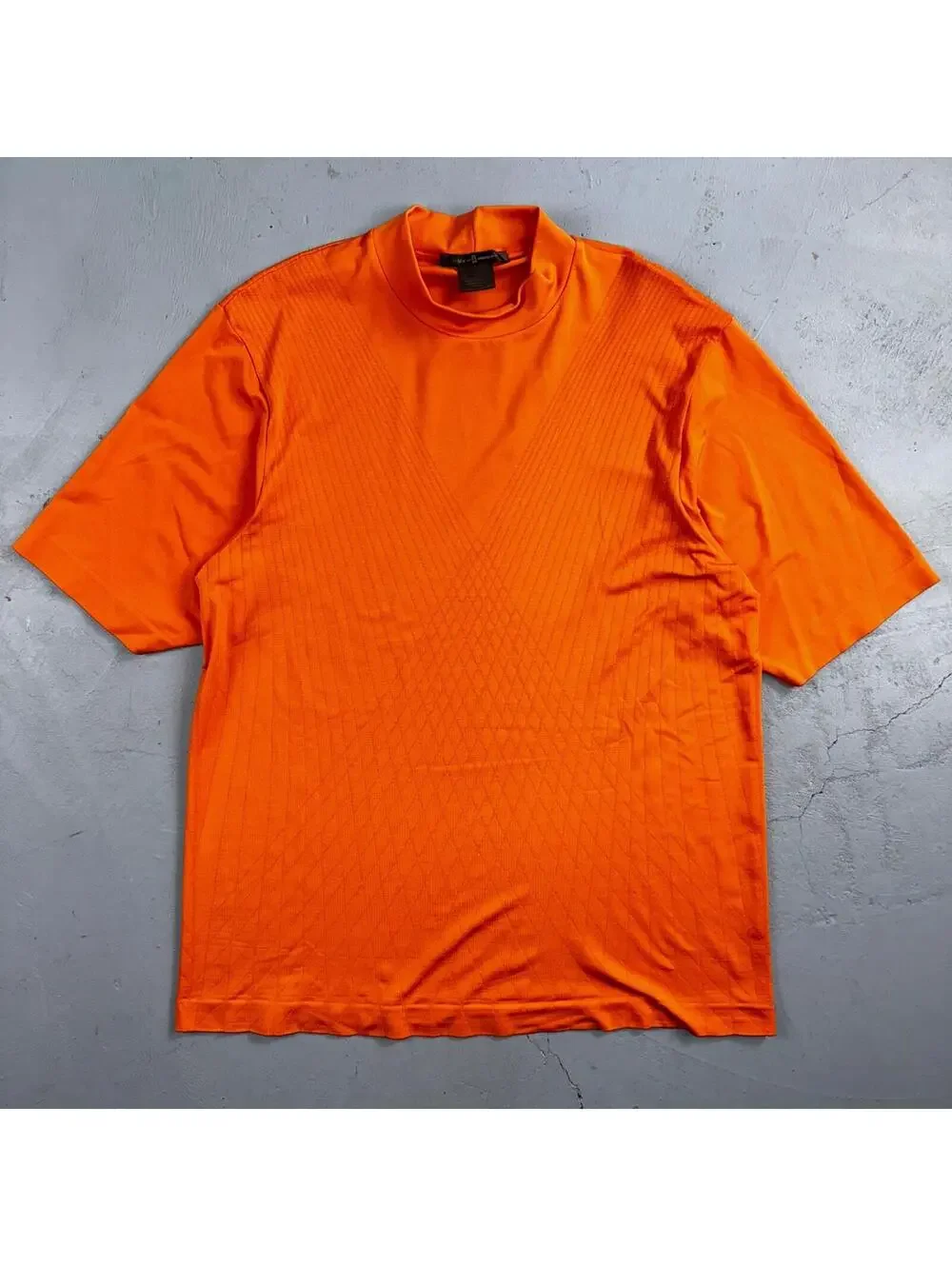 Nike Tiger Woods Polo Shirt Mens L Golf TW Performance Sun Orange VTG 90s Y2K